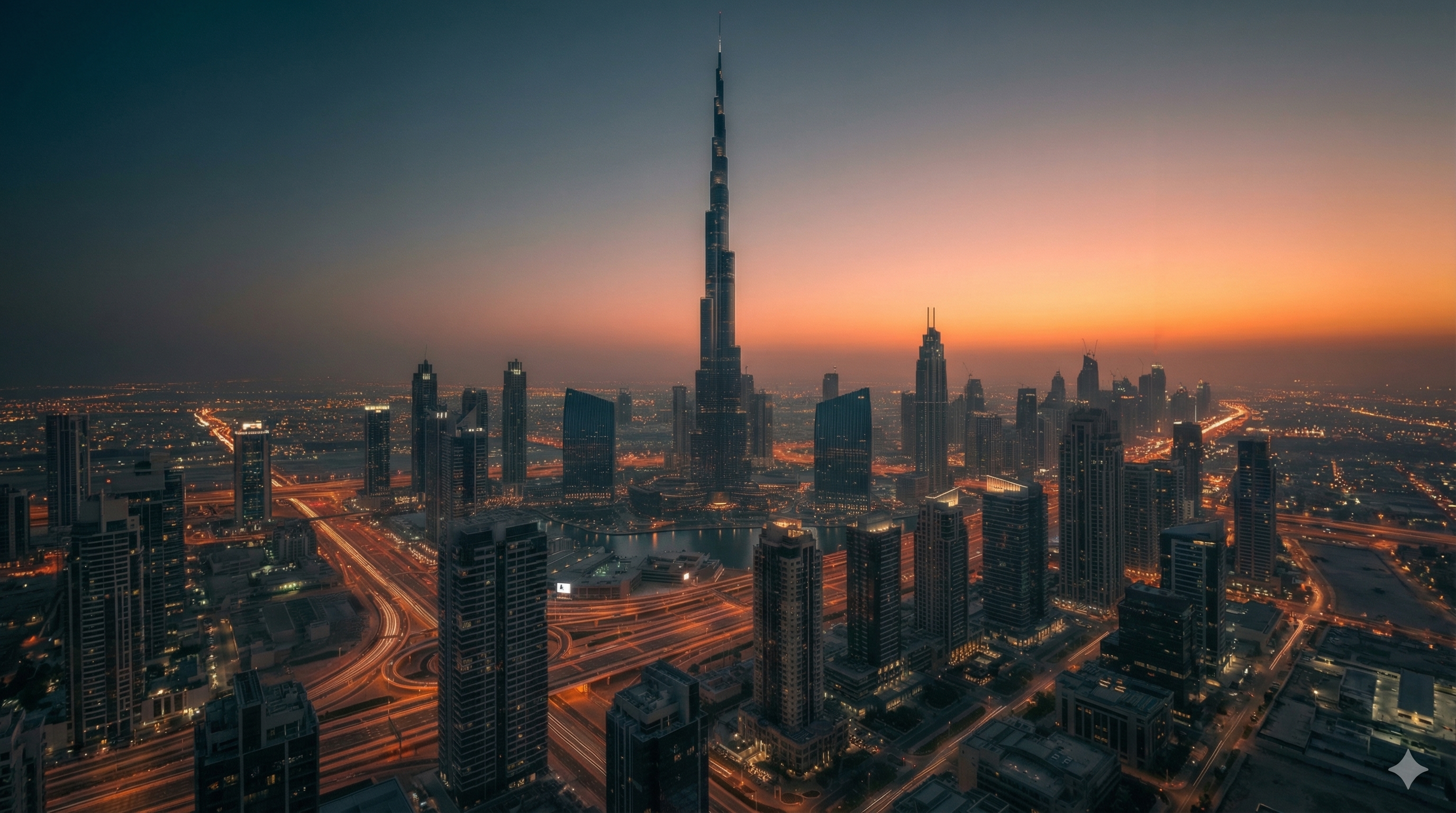 Dubai Skyline at Twilight
